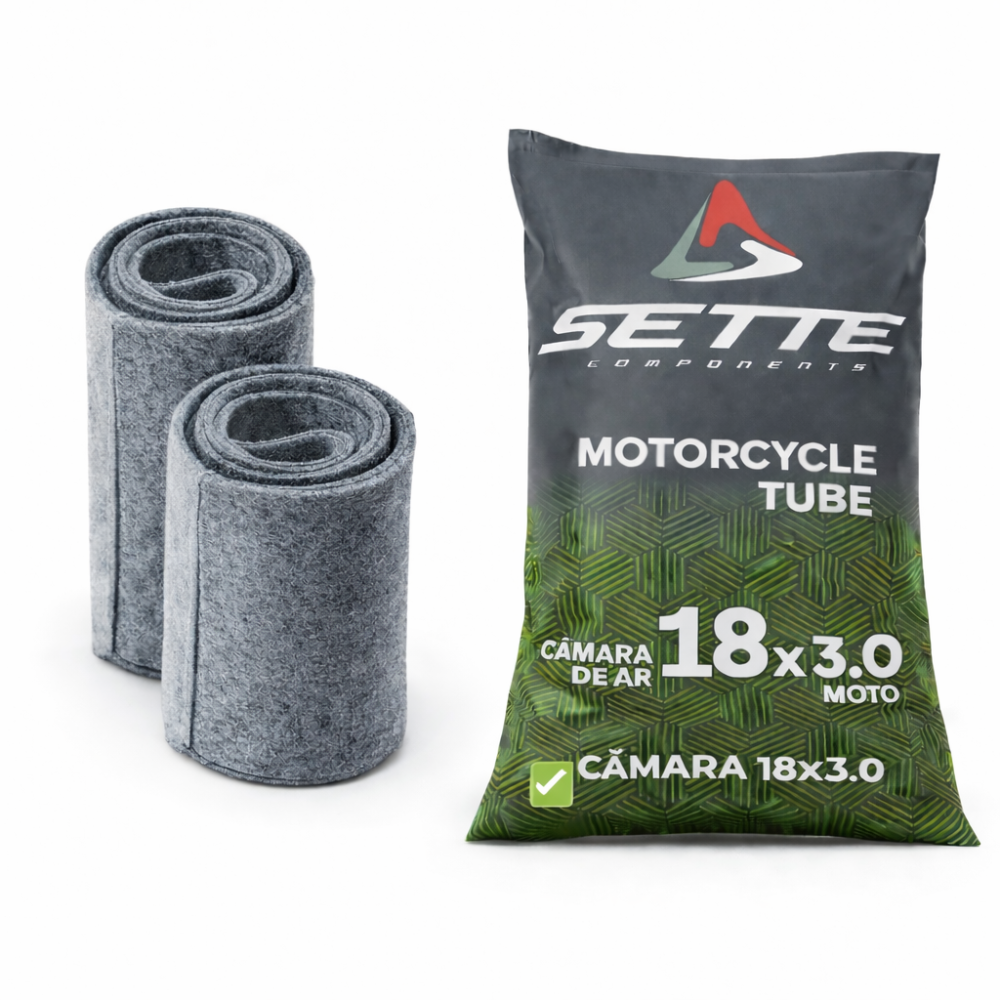 Kit Proteção de Pneu Couro de Bode (Par) + Câmara de Ar 18x3.0 Reforçada - Imagem 2